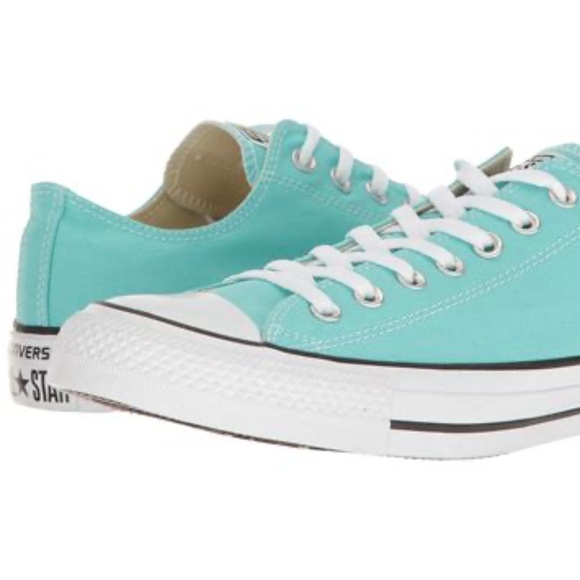 Converse Light Aqua Chuck Taylor All Star Junior's Ox Lace Up Low Top / Sz 13Y - Picture 11 of 11